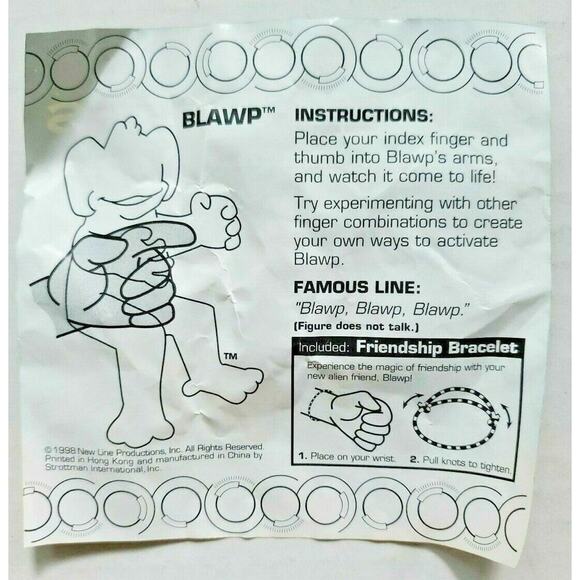 VINTAGE 1998 Lost In Space Collectibles "Blawp" Sealed in bag New Old Stock - Picture 5 of 6